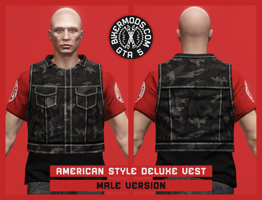 American Style Deluxe Biker Vest (Male)