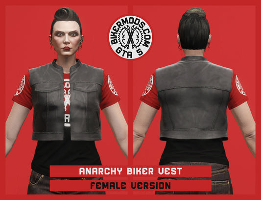 Anarchy Biker Vest (Female) Shorty Style