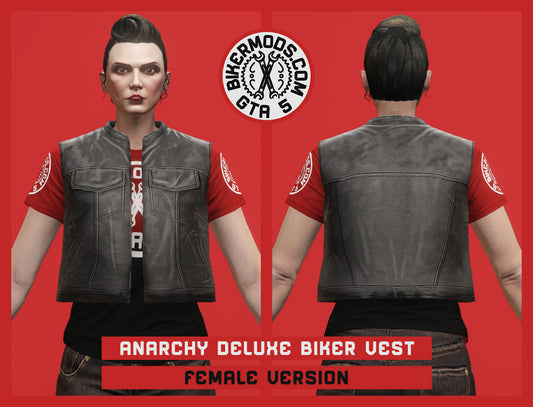 Anarchy Deluxe Biker Vest (Female) Shorty Style