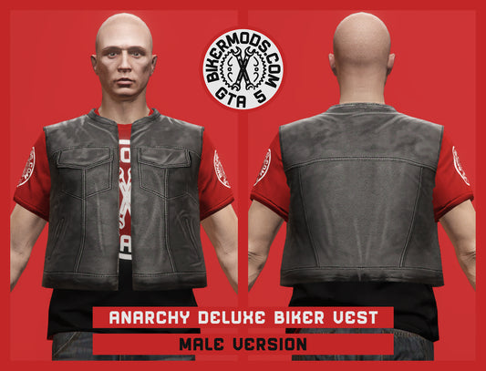 Anarchy Deluxe Biker Vest (Male) Shorty Style