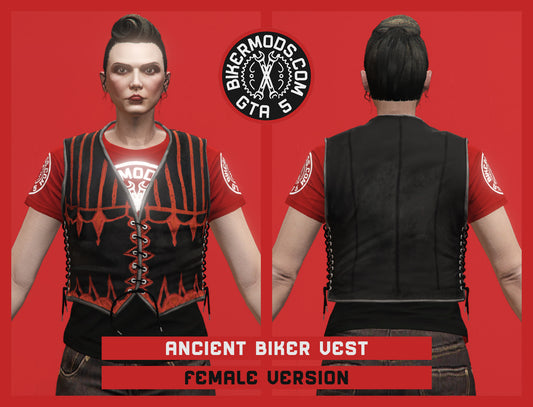 Ancient Biker Vest (Female) Contrast Style