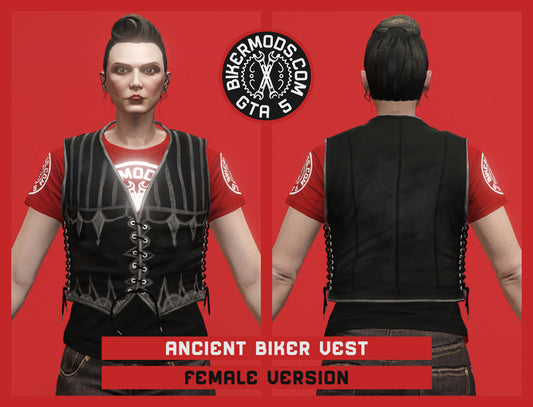 Ancient Biker Vest (Female) Stealth Style