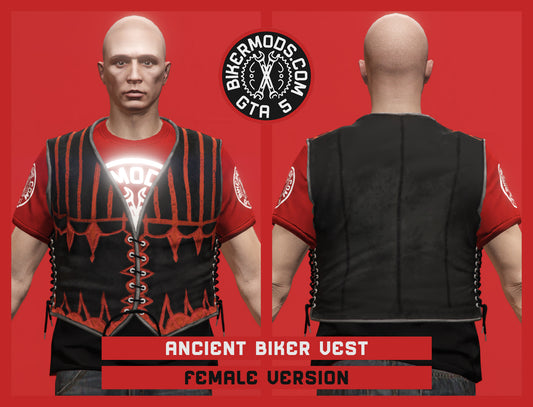 Ancient Biker Vest (Male) Contrast Style