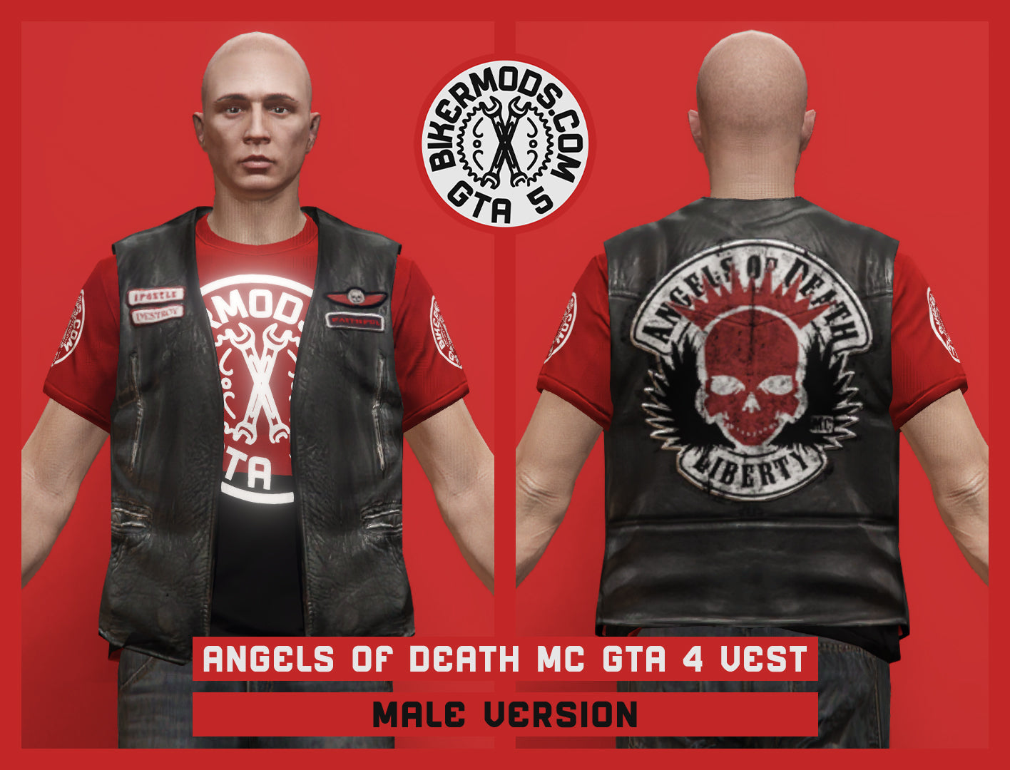 Angels of Death MC Vest (Converted from GTA 4 IV TLAD) Lore-Friendly