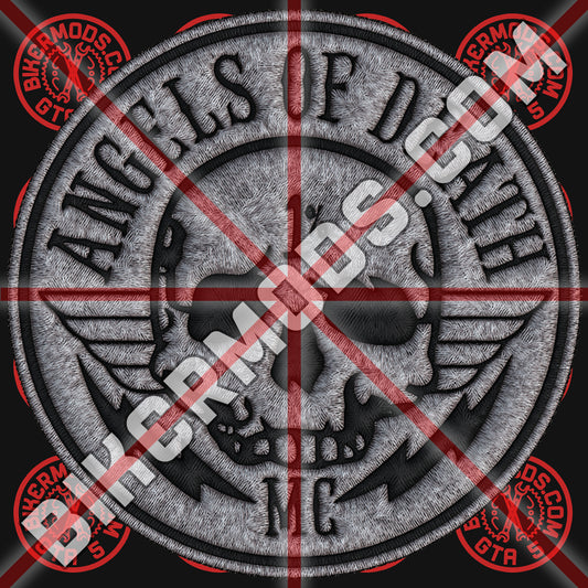 Angels of Death MC (Circle Patch) White Style