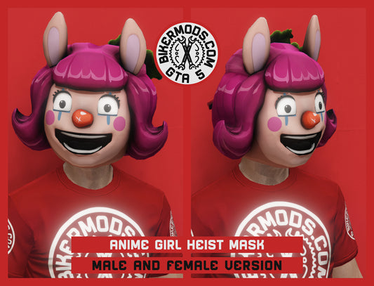 Anime Girl Heist Mask