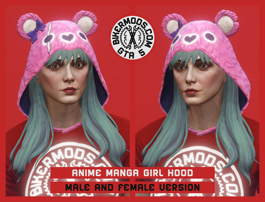 Anime Manga Girl Hood Hair