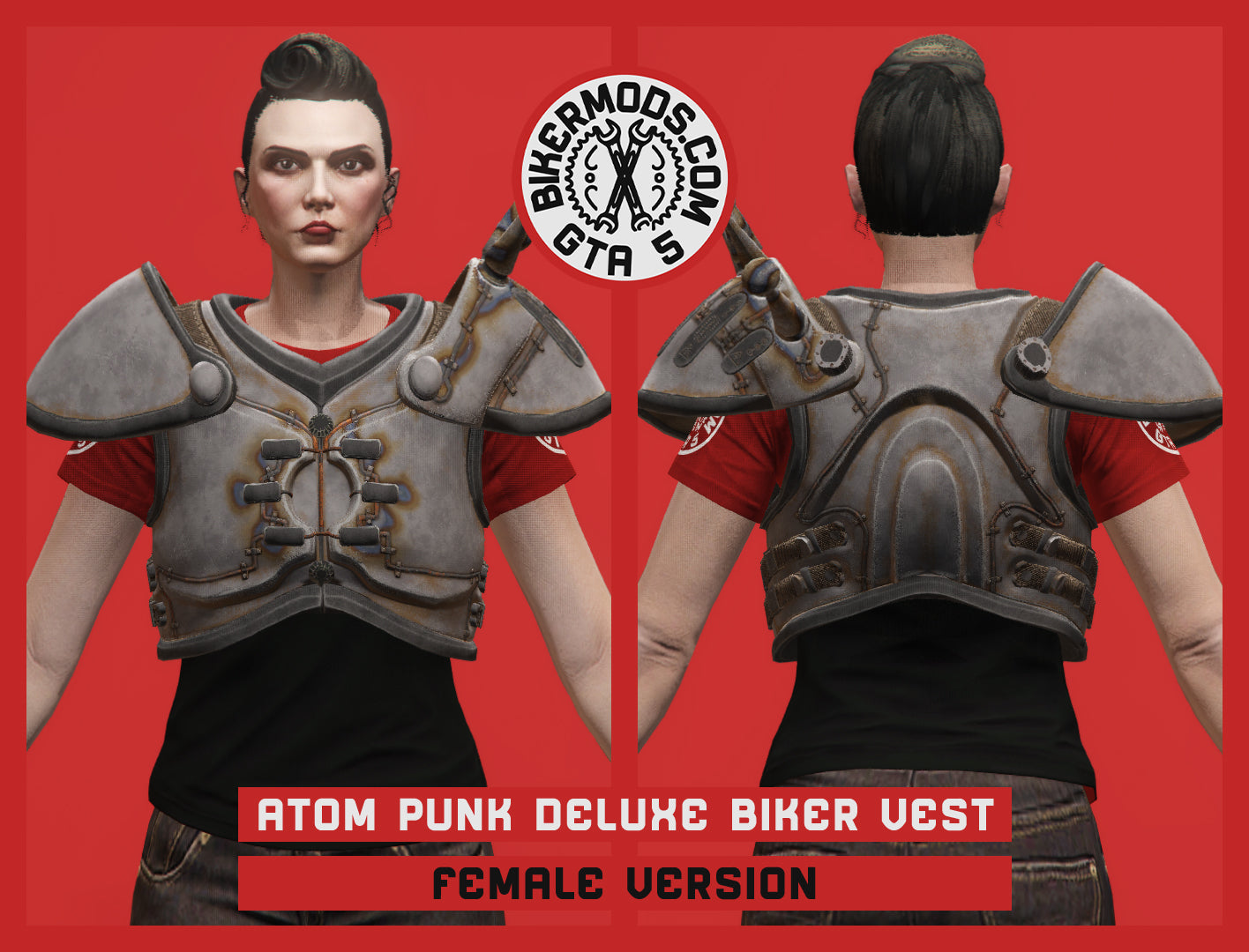 Atom Punk Deluxe Biker Vest (Female)