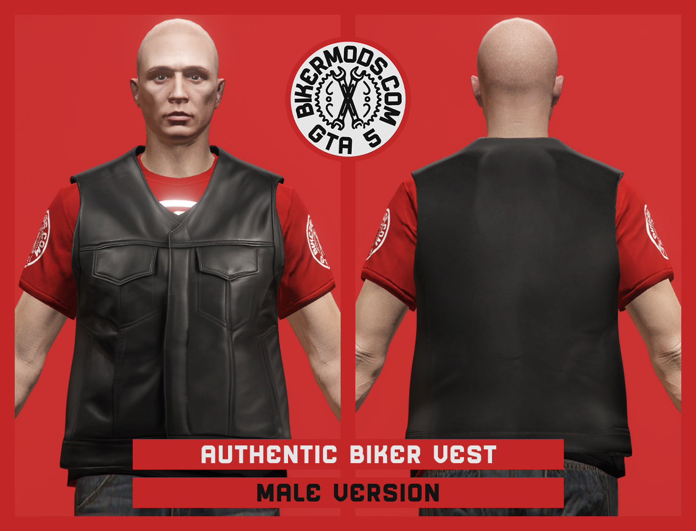 Authentic Biker Vest (Male)