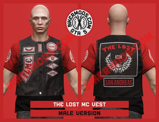 Bad Boy Dark Vest (Male) The Lost MC Alternate Style