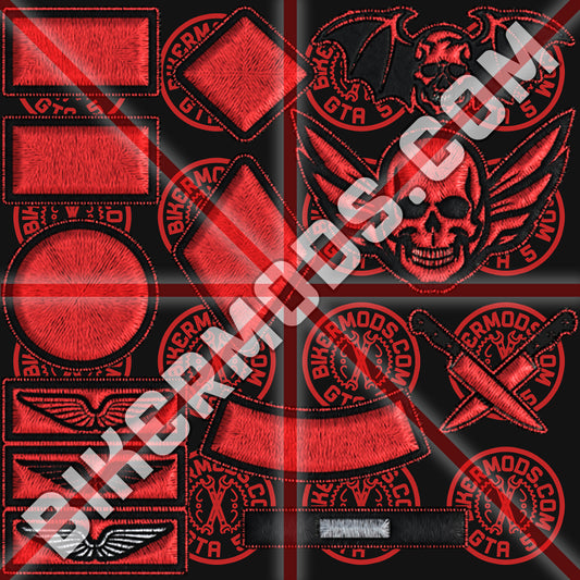 Badges Collection Flash Pack (Red and Black)