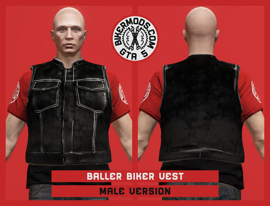 Baller Biker Vest (Male) Shorty Style