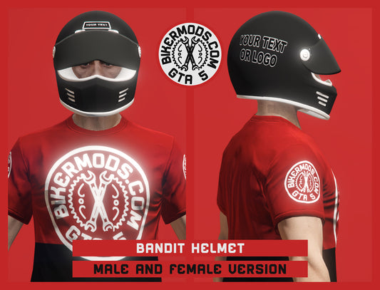 Bandit Helmet (Half Open Visor) Photoshop Template Included