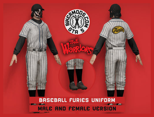 Baseball Furies Uniform (Male and Female) Movie Version