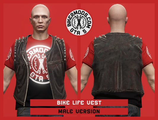 Bike Life Vest (Male) Punk Style