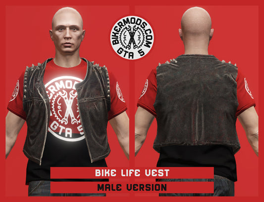 Bike Life Vest (Male) Shorty Punk Style