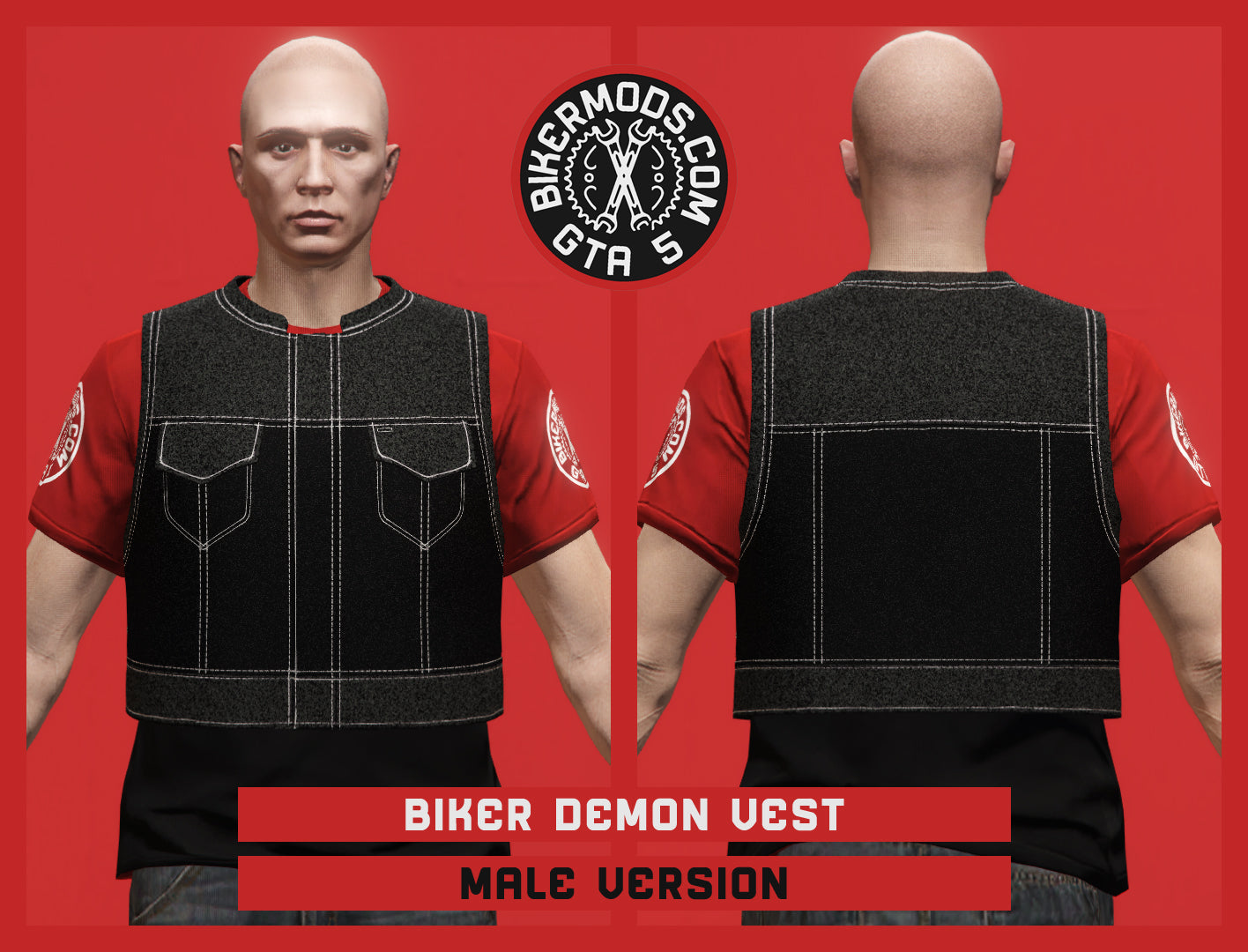 Biker Demon Vest (Male)