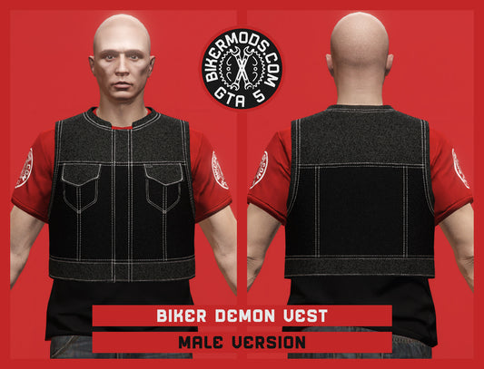 Biker Demon Vest (Male)
