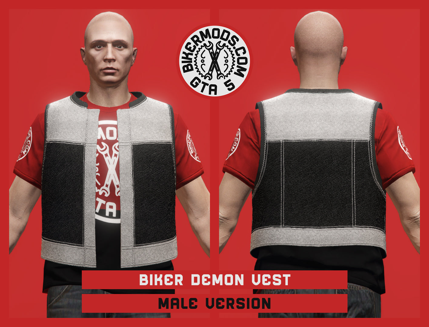 Biker Demon Vest (Male)