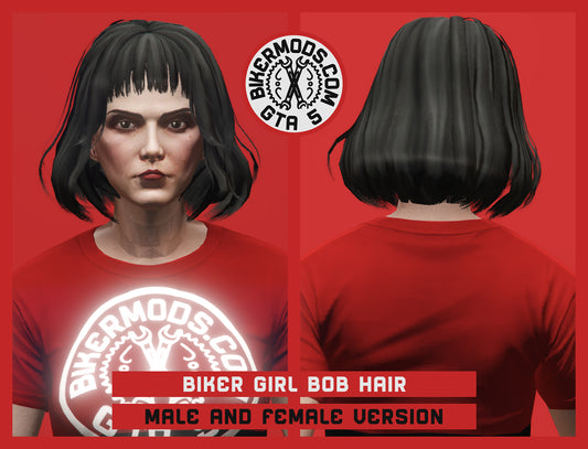 Biker Girl Bob Hair