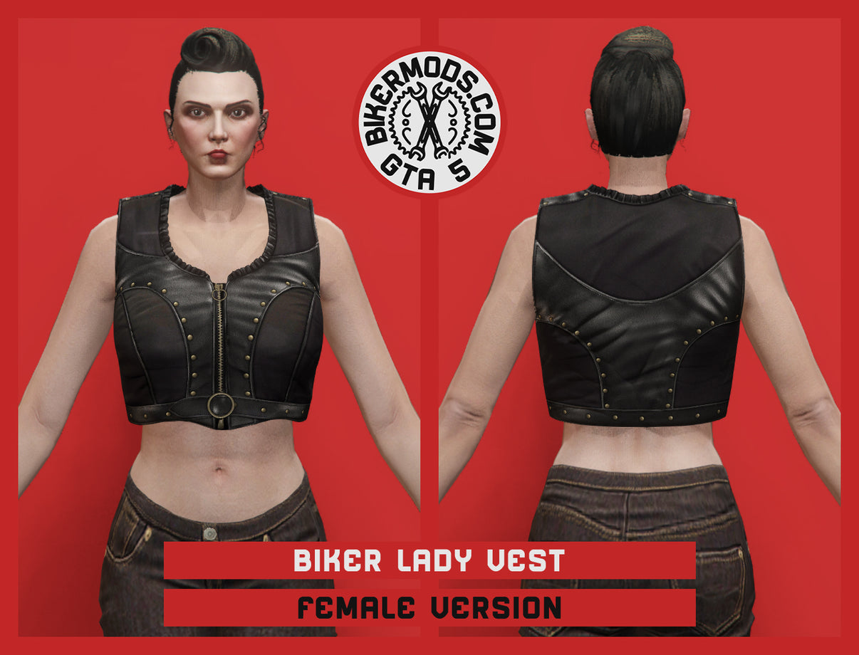 Biker Lady Vest (Female) – GTA 5 Bikermods