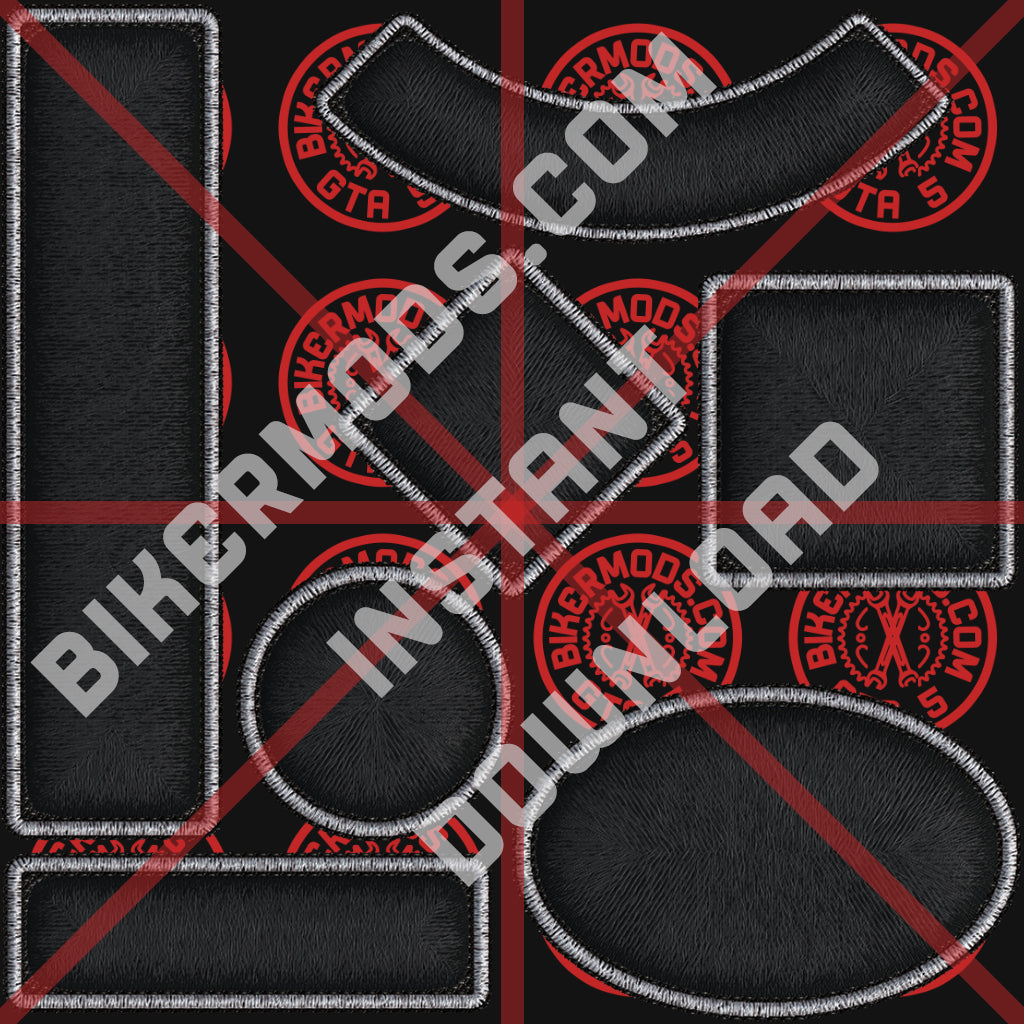 Biker Shapes Pack (Black)