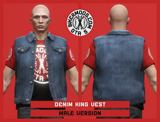 Blue Denim King Vest (Male)