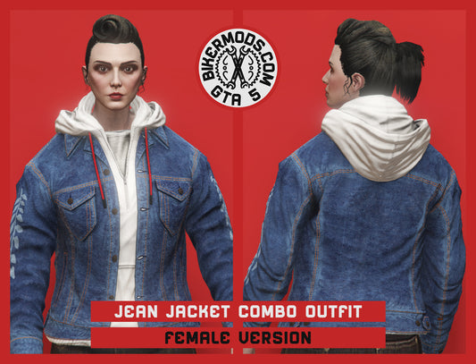 Blue Jean Jacket Combo Outfit (Female)