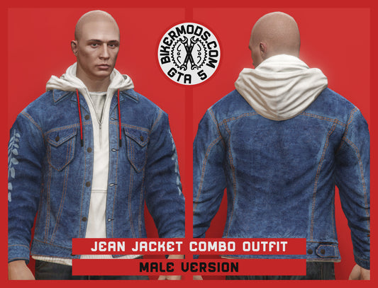 Blue Jean Jacket Combo Outfit (Male)