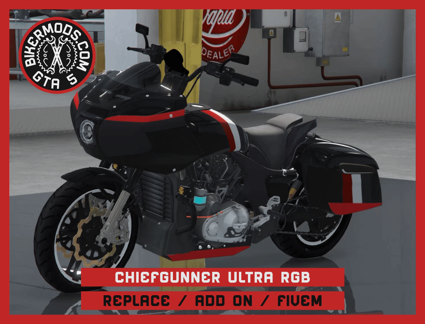 Chiefgunner Ultra - RGB Animated Parts (Replace / Add On / FiveM) 333k Poly