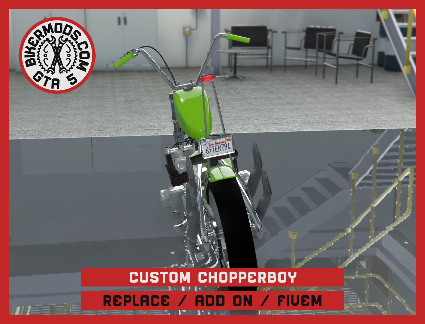 Custom Chopperboy (Replace / Add On / FiveM) 152k Poly