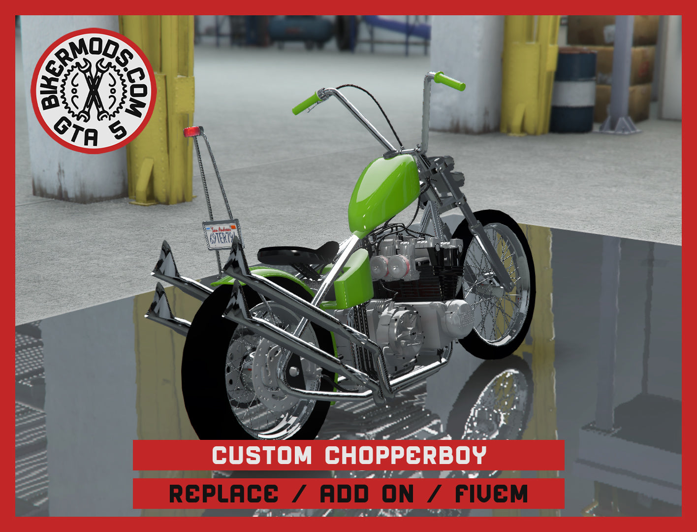 Custom Chopperboy (Replace / Add On / FiveM) 152k Poly