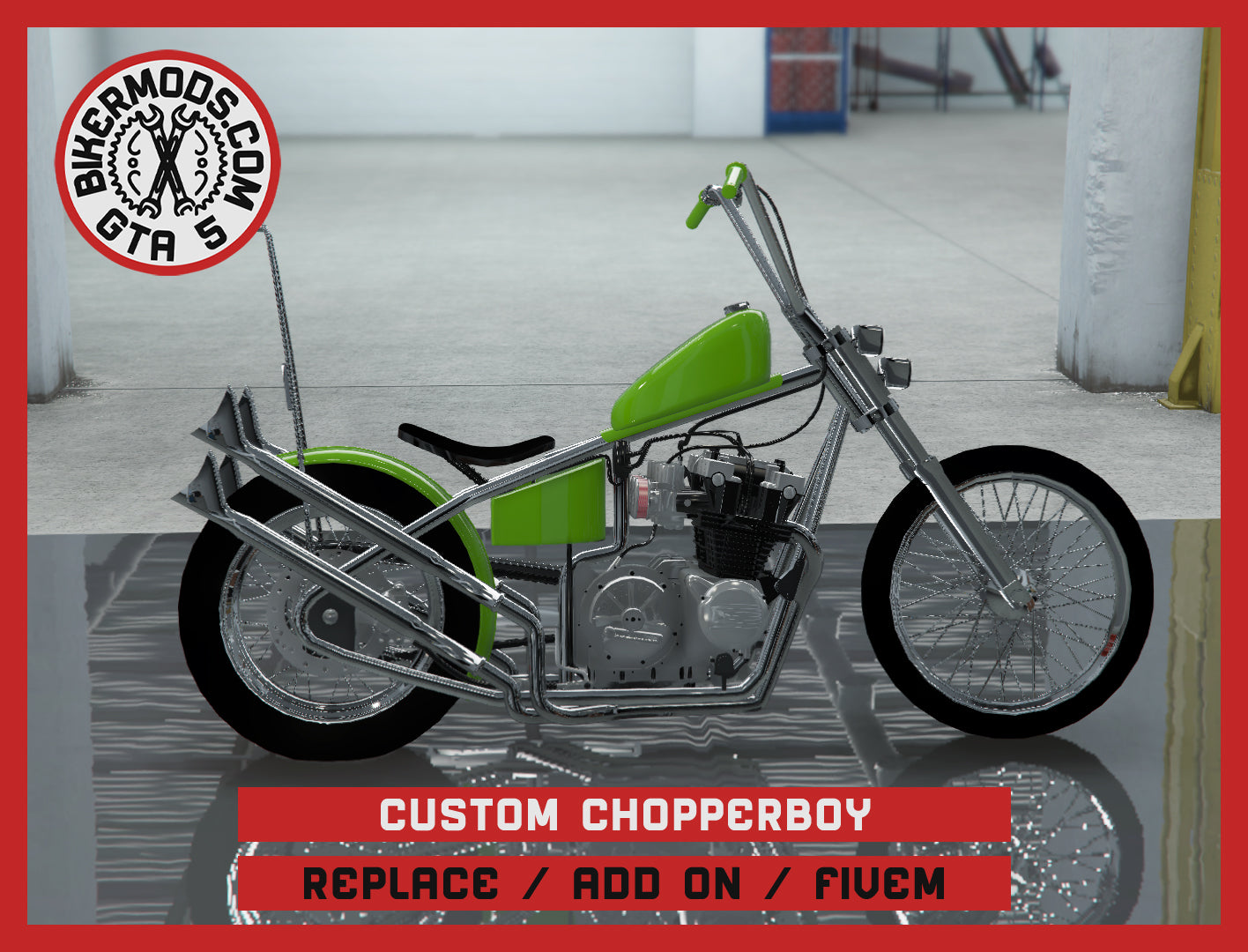 Custom Chopperboy (Replace / Add On / FiveM) 152k Poly