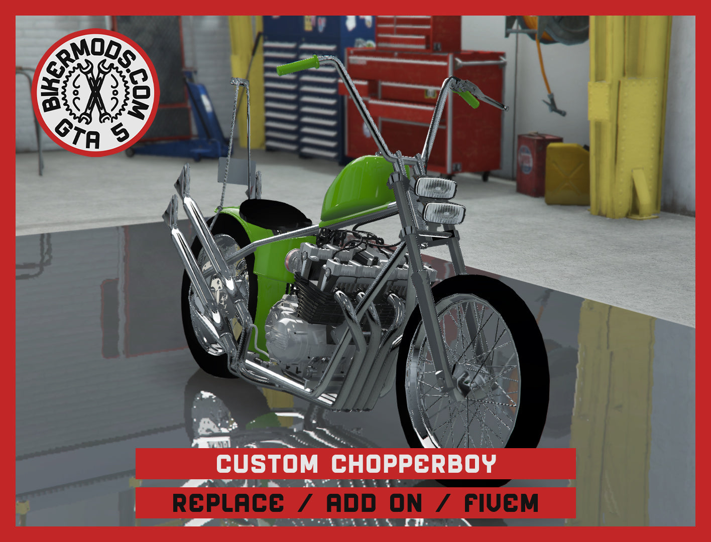 Custom Chopperboy (Replace / Add On / FiveM) 152k Poly