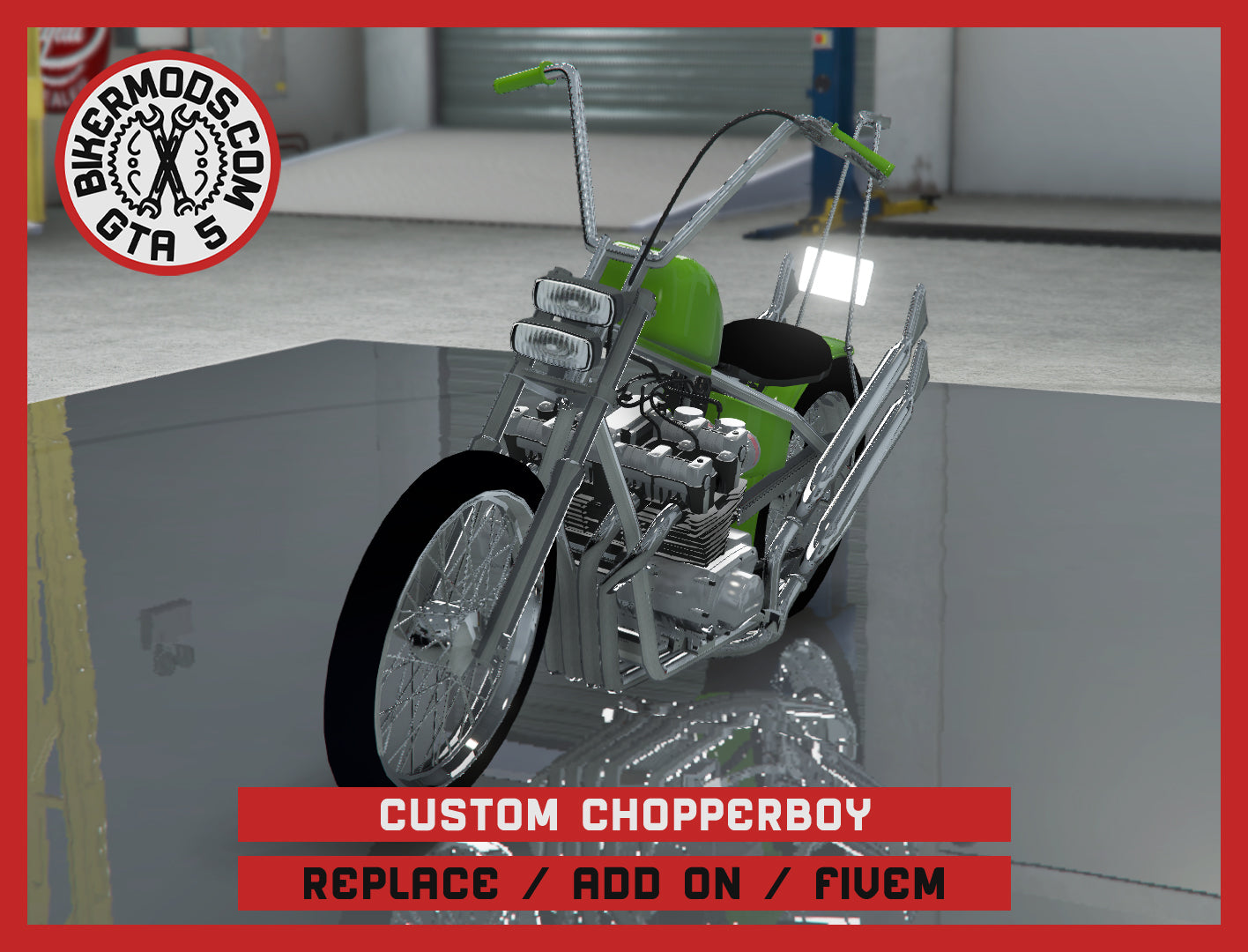 Custom Chopperboy (Replace / Add On / FiveM) 152k Poly