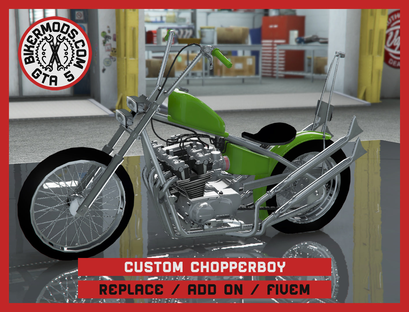 Custom Chopperboy (Replace / Add On / FiveM) 152k Poly