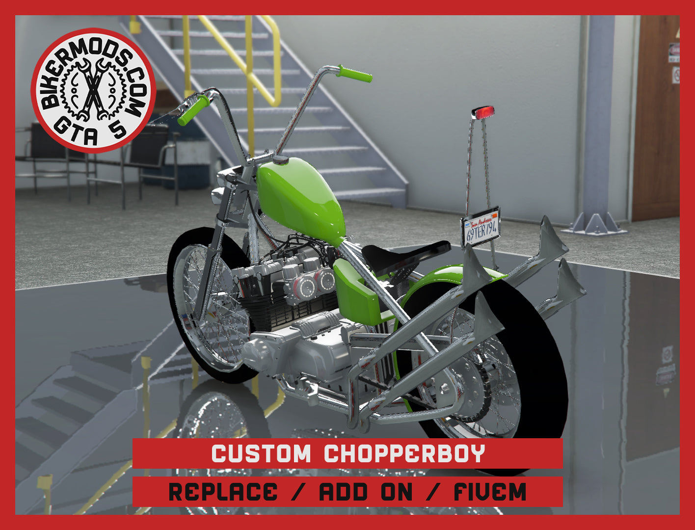 Custom Chopperboy (Replace / Add On / FiveM) 152k Poly