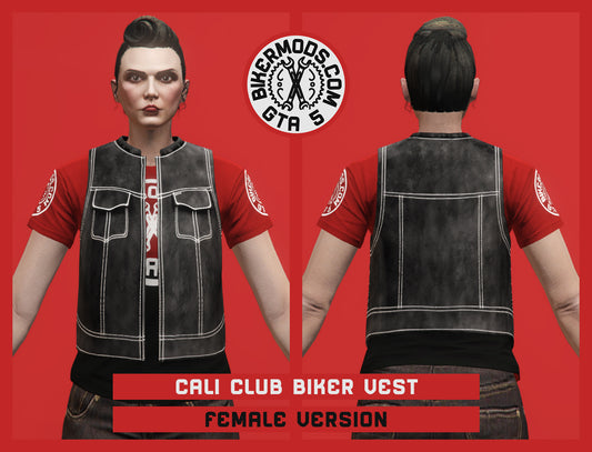 Cali Club Biker Vest (Female) Long and Open Style