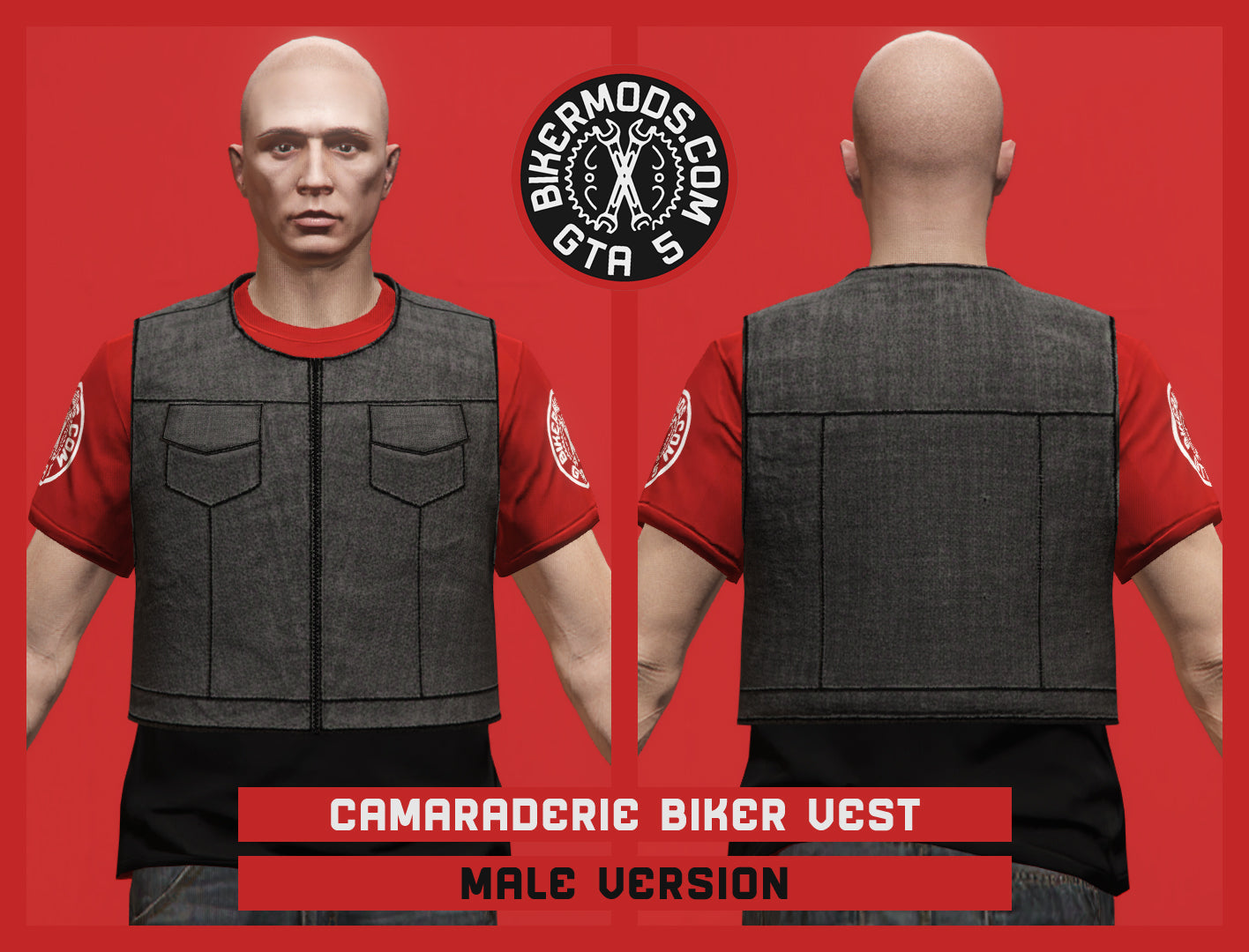 Camaraderie Biker Vest (Male)