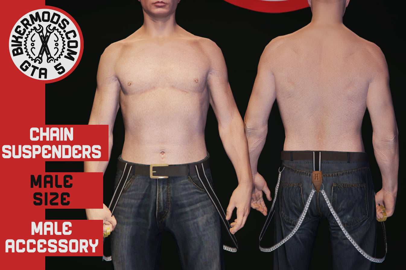 Chain Suspenders GTA 5 Bikermods