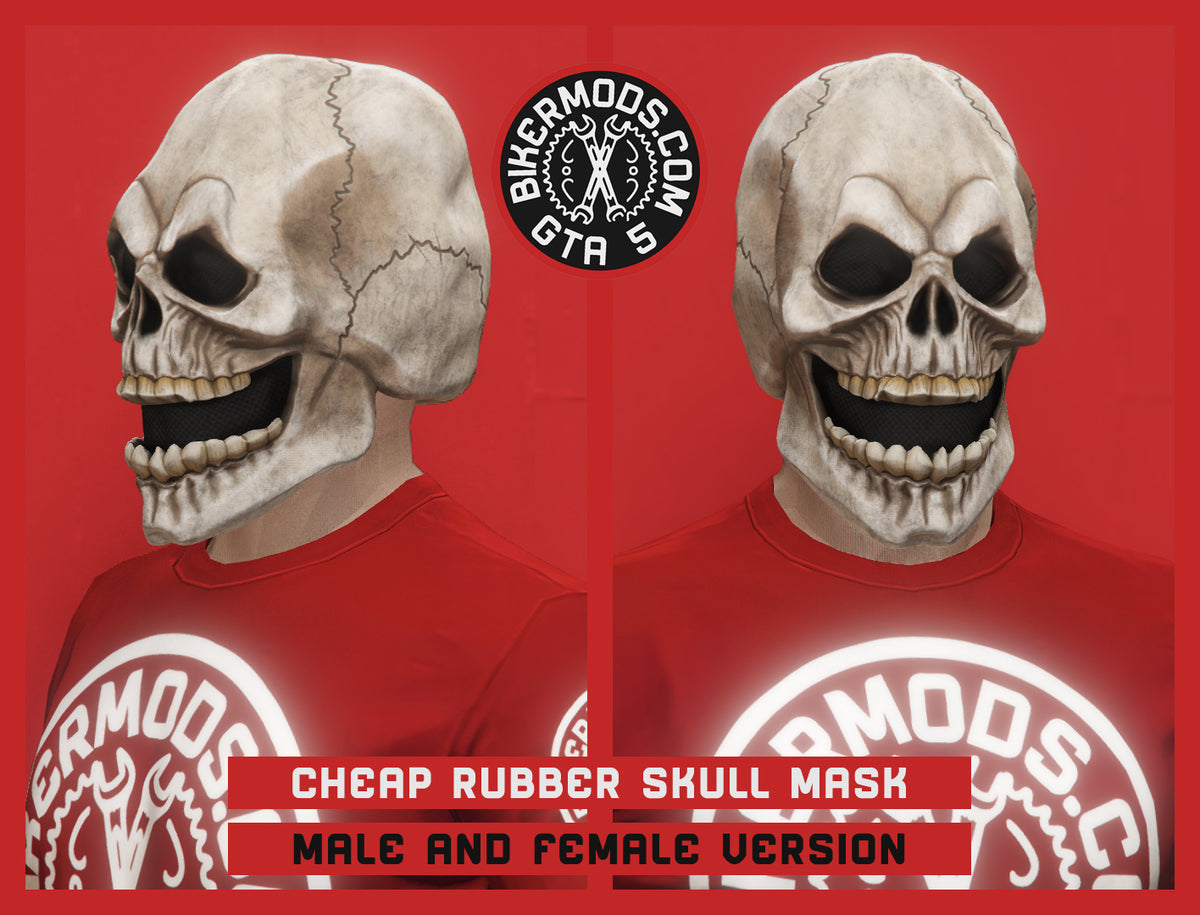 Cheap Rubber Skull Halloween Mask