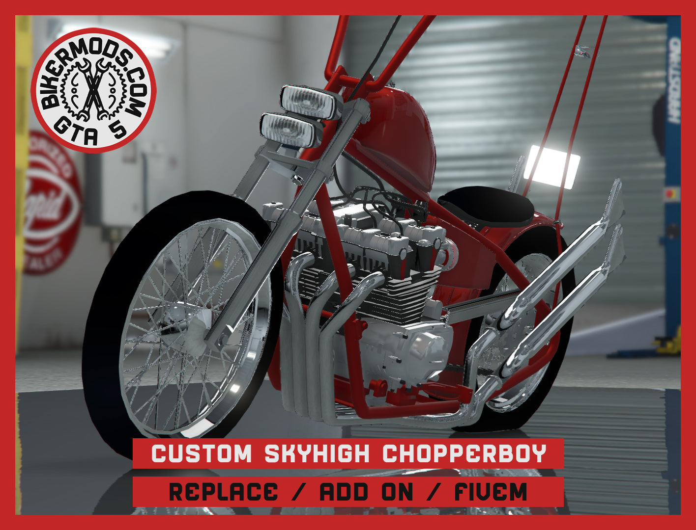 Custom Skyhigh Chopperboy (Replace Add On FiveM) 153k Poly