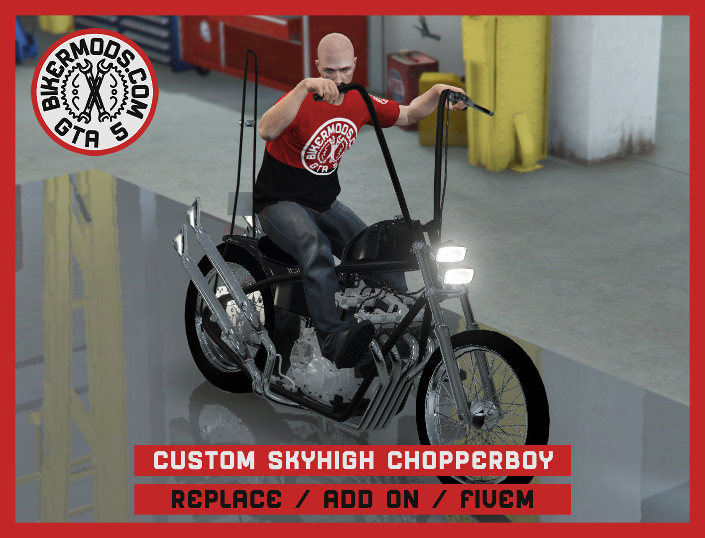 Custom Skyhigh Chopperboy (Replace Add On FiveM) 153k Poly