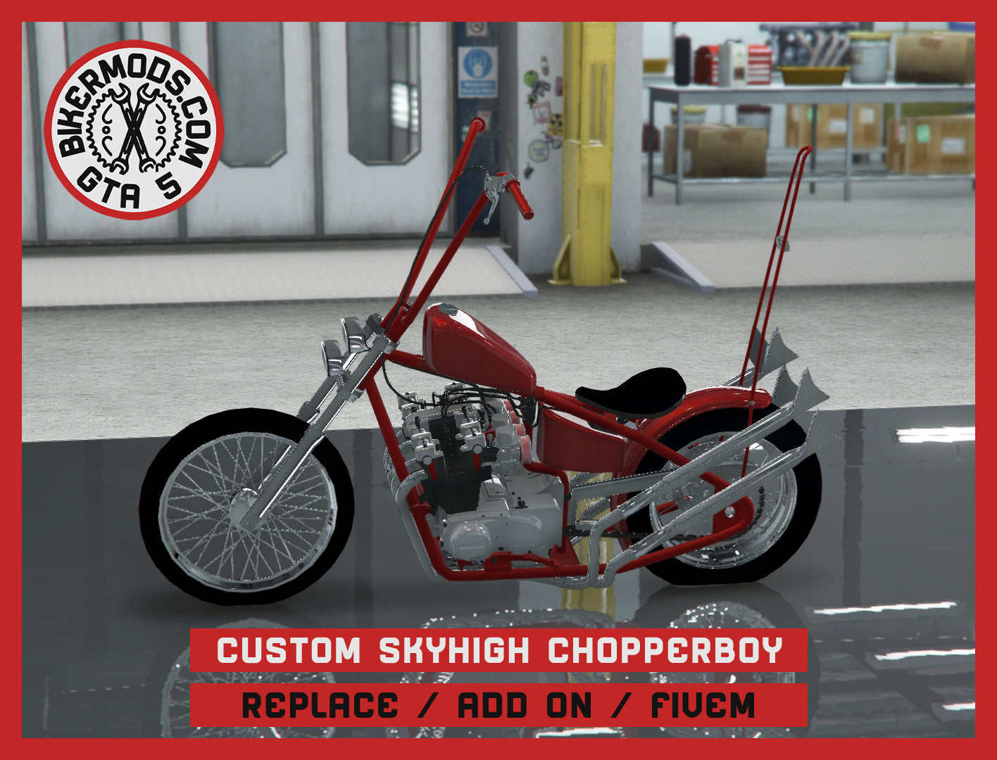 Custom Skyhigh Chopperboy (Replace Add On FiveM) 153k Poly