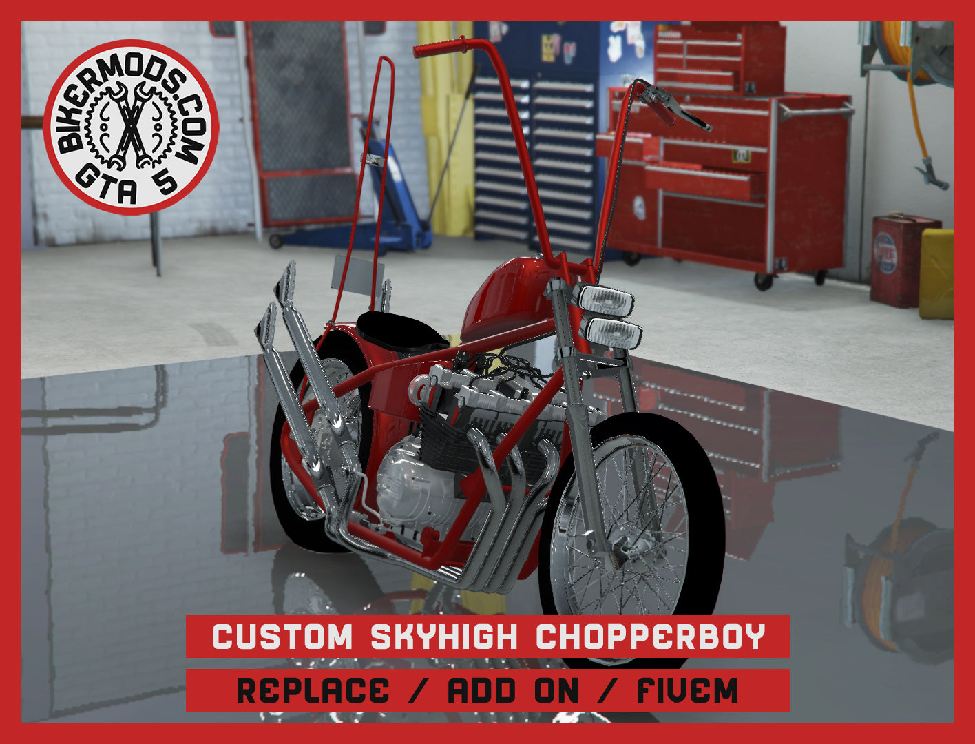 Custom Skyhigh Chopperboy (Replace Add On FiveM) 153k Poly