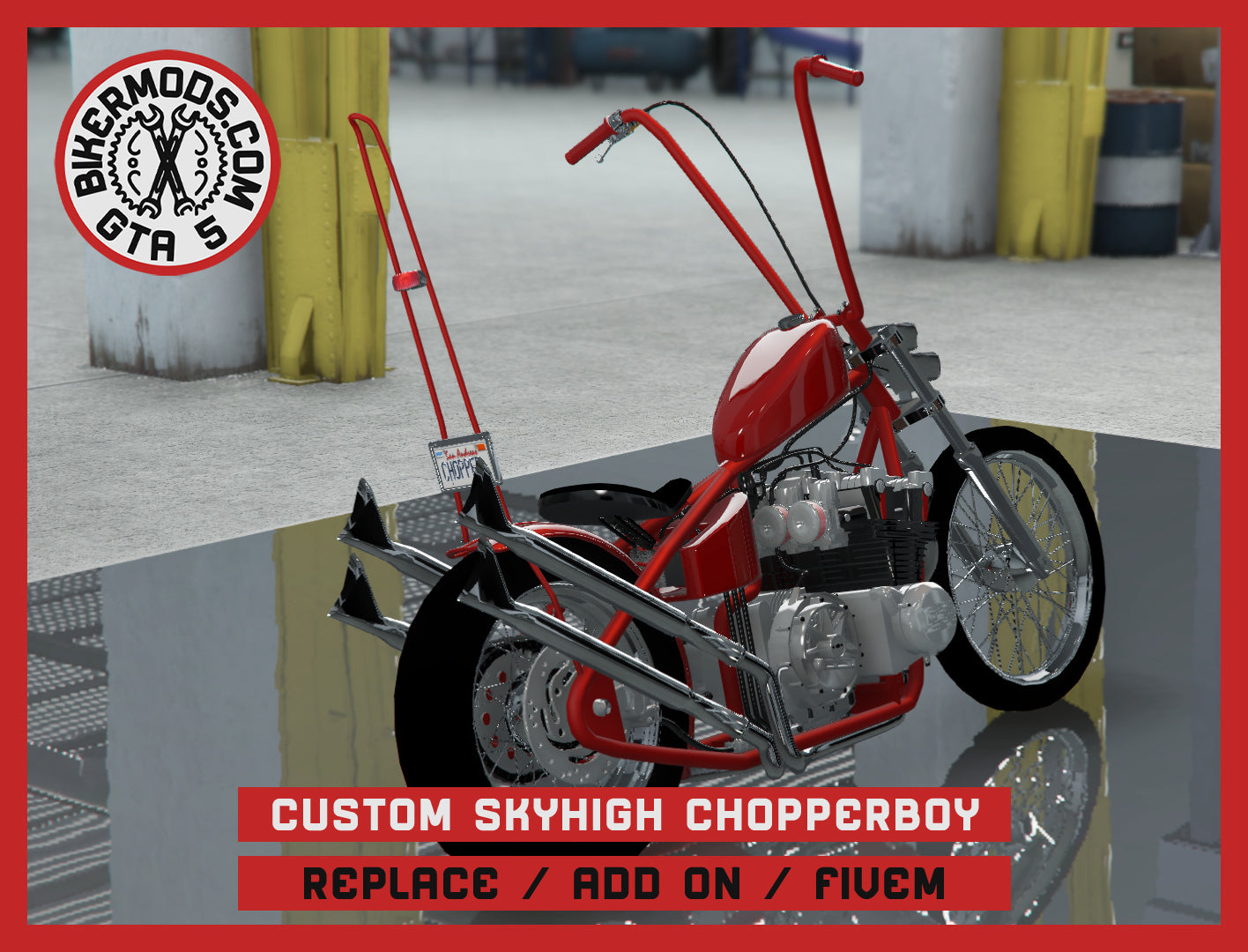 Custom Skyhigh Chopperboy (Replace Add On FiveM) 153k Poly