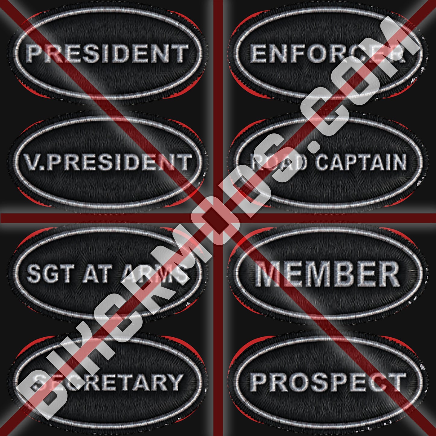 Circle Style Ranks Flash Set (Black)