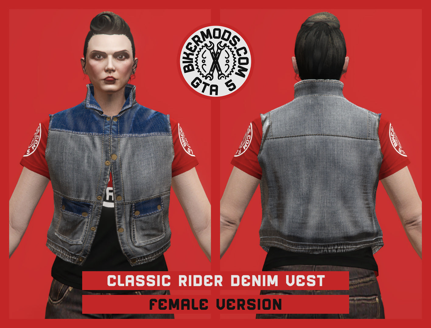 Classic Rider Denim Vest (Female)