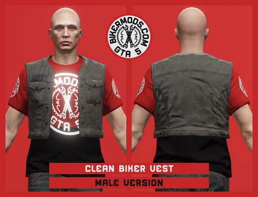 Clean Biker Vest (Male)