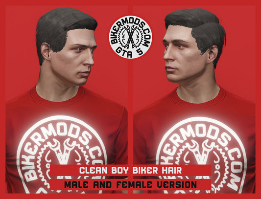 Clean Boy Biker Hair